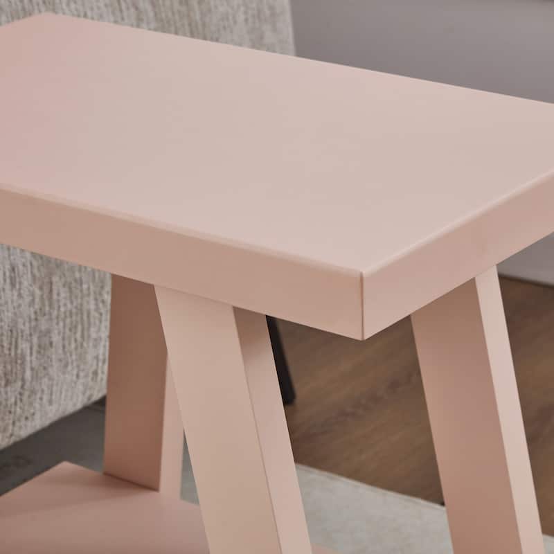 Roundhill Furniture Athens Contemporary Wood Shelf Side Table