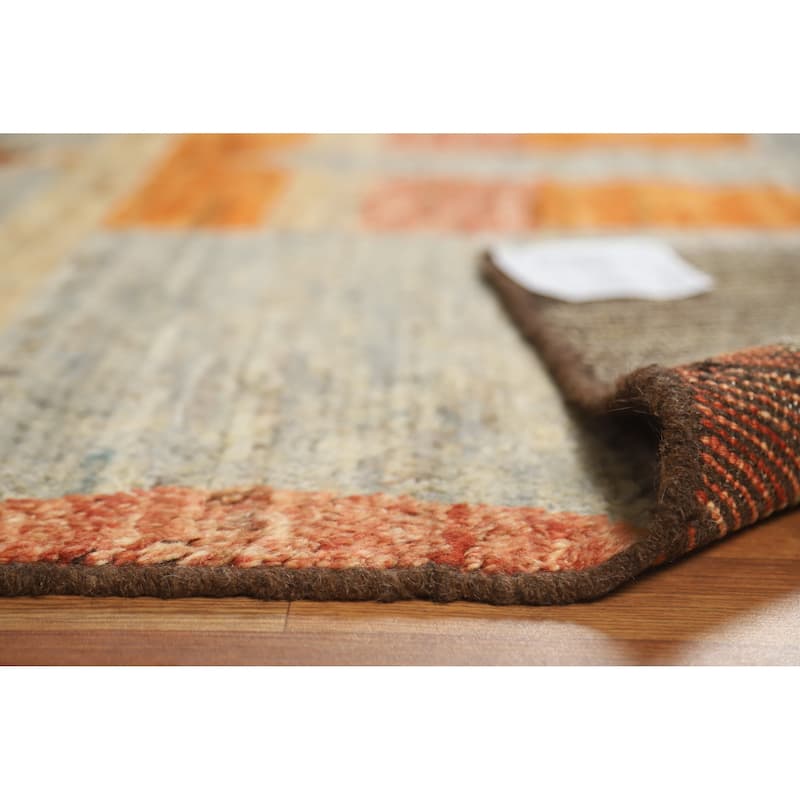 Tribal Moroccan Area Rug Handmade Multi-Color Wool Carpet - 6'0" x 7'9"