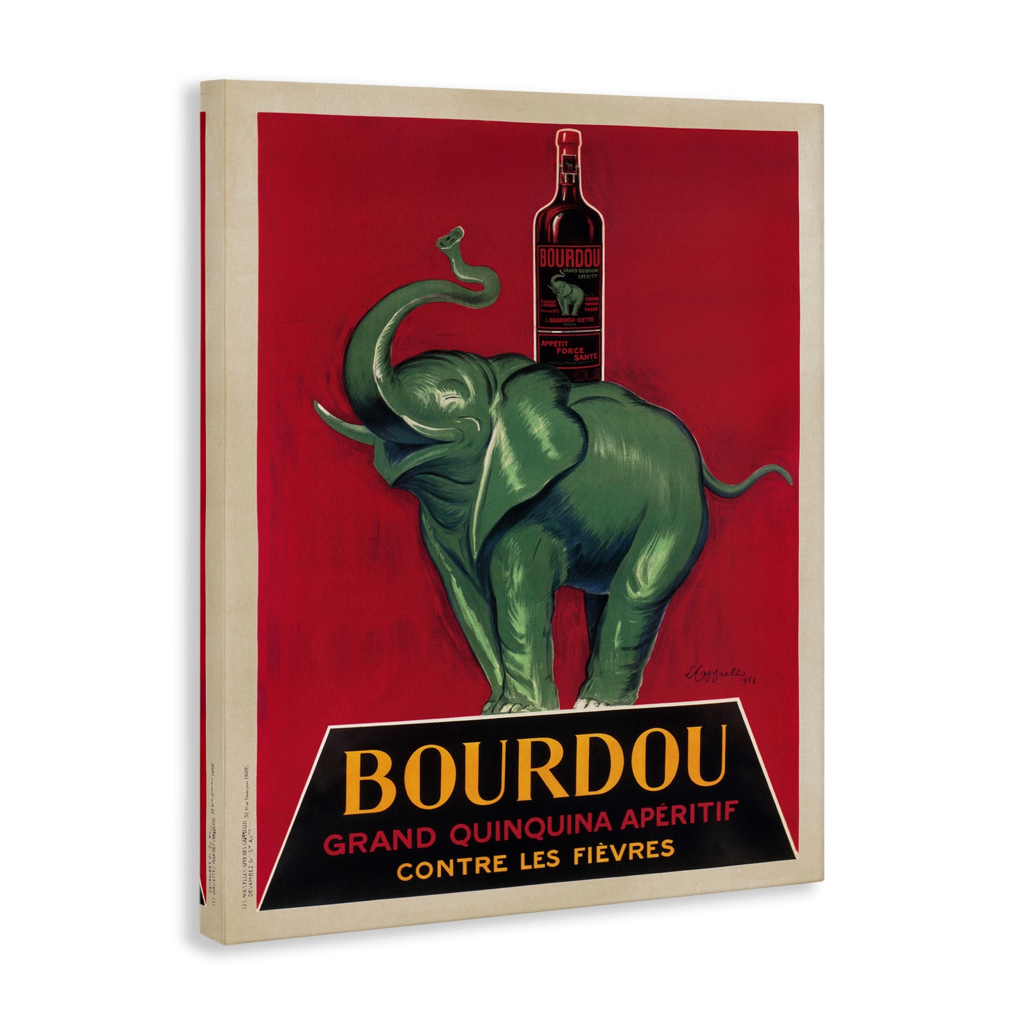 Stupell Bourdou Vintage Elephant Advertisement Bar-image