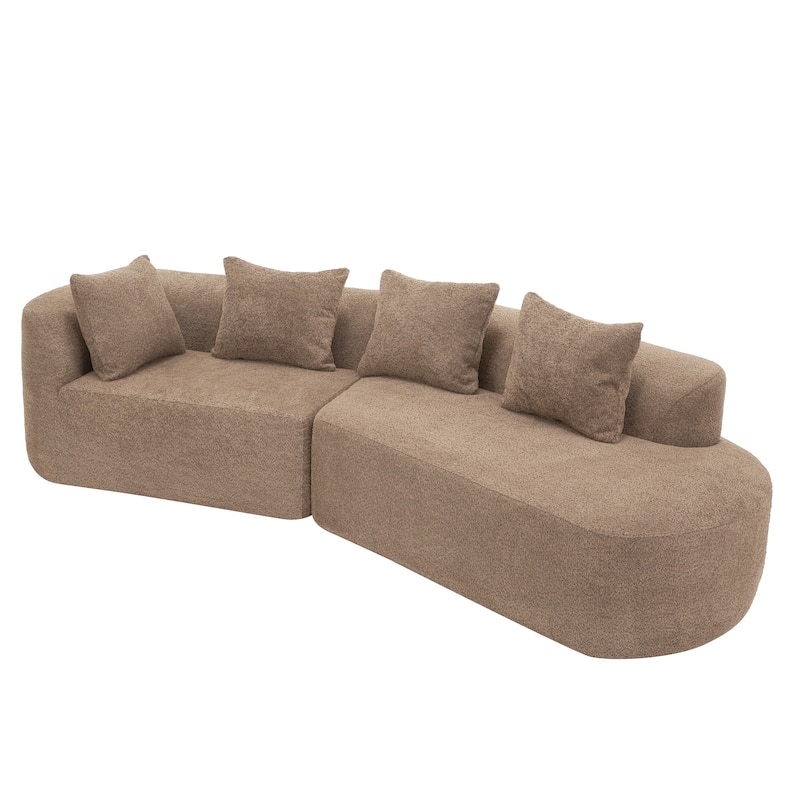 Christopher Knight Home - Olivia Curved Foam Sofa Set - 116"L