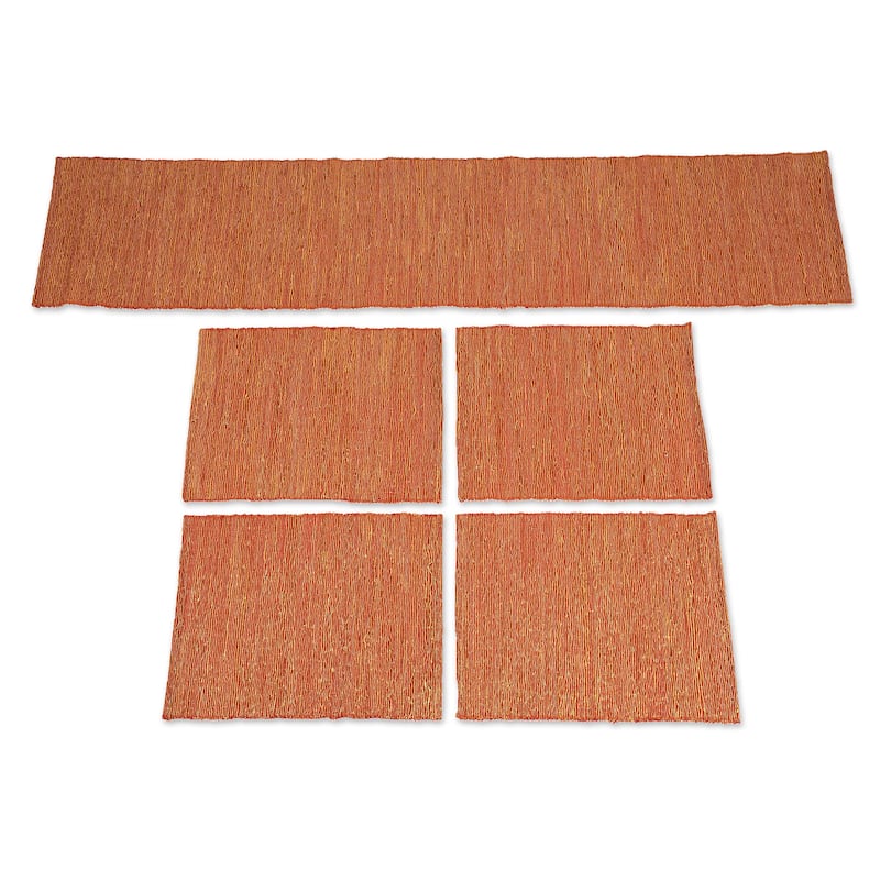 Novica Handmade Warm Aroma Cotton Blend Table Runner And Placemats (5 Pieces)