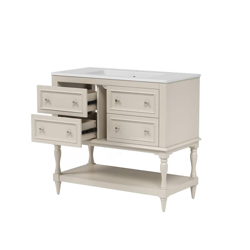 Sophisticated Bathroom Vanity Cabinet with Multiple Functionalities and Stylish Design