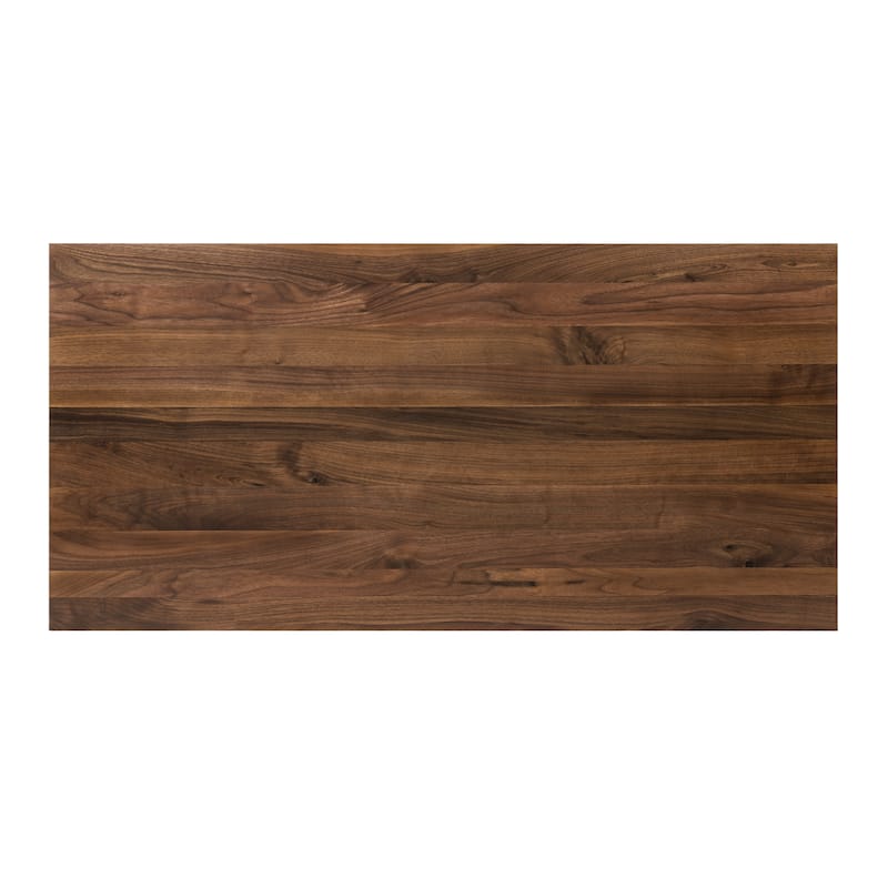 Poly & Bark Etta Office Desk - Solid Wood with Two Softclose Drawers