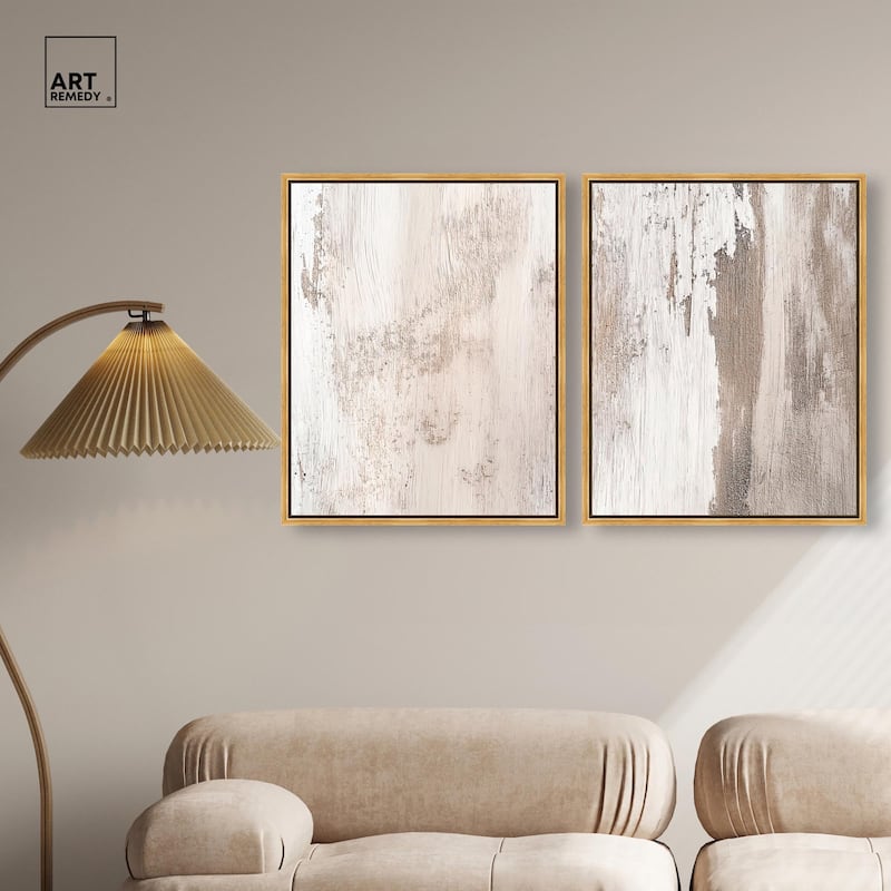 Striated Texture III Canvas Set of 2 by Art Remedy