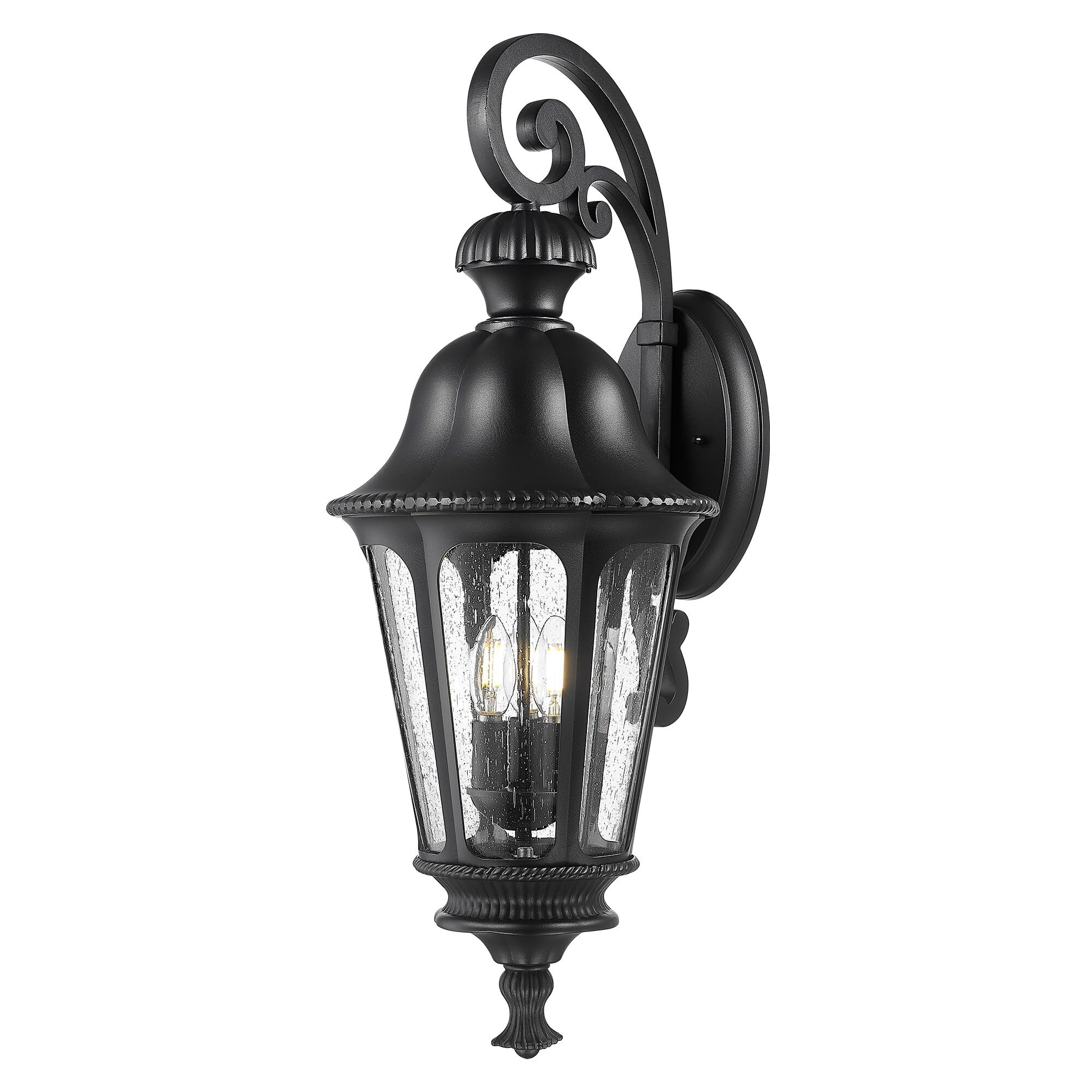 Outdoor corner light with sensor outlet