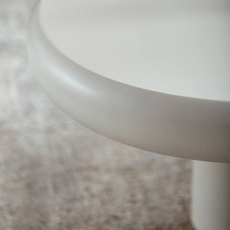 39.37" MDF Irregular Cloud-Shaped Coffee Table with Eco-Friendly Engineered Wood