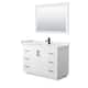 Option White, Black Trim, White Cultured Marble Top
