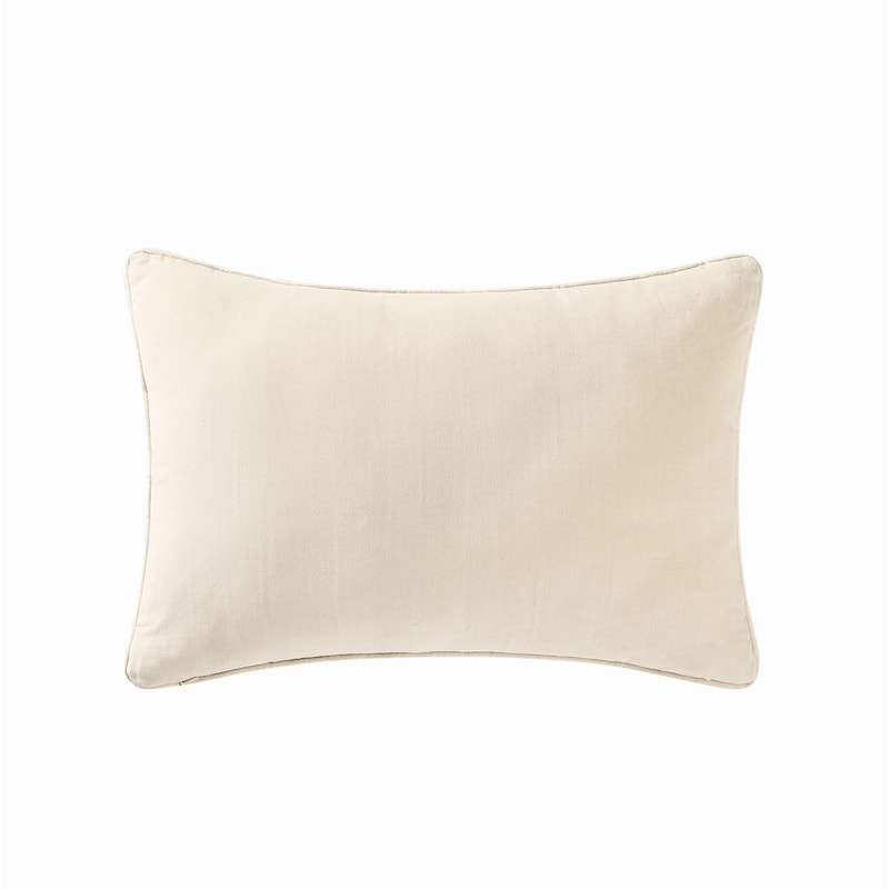 Brooklyn Loom Matte Cotton Velvet Decorative Pillow - Off-White - 14x20