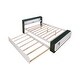 preview thumbnail 20 of 21, Full Size Platform Bed with Trundle,Storage Headboard and Footboard,USB Charging Design
