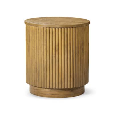Maven Lane Dallas Round Wooden Side Table