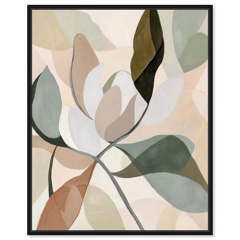 Leaf Prints II Canvas by Art Remedy - 30" x 36" - Black