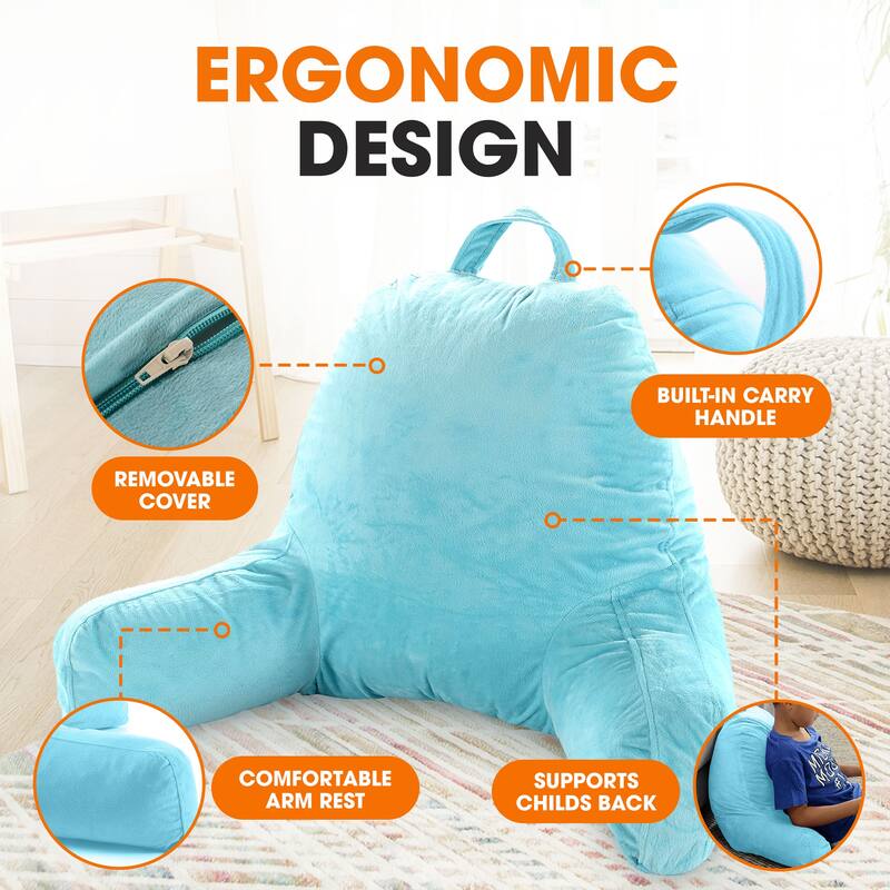 Cheer Collection Kids Memory Foam TV And Reading Pillow