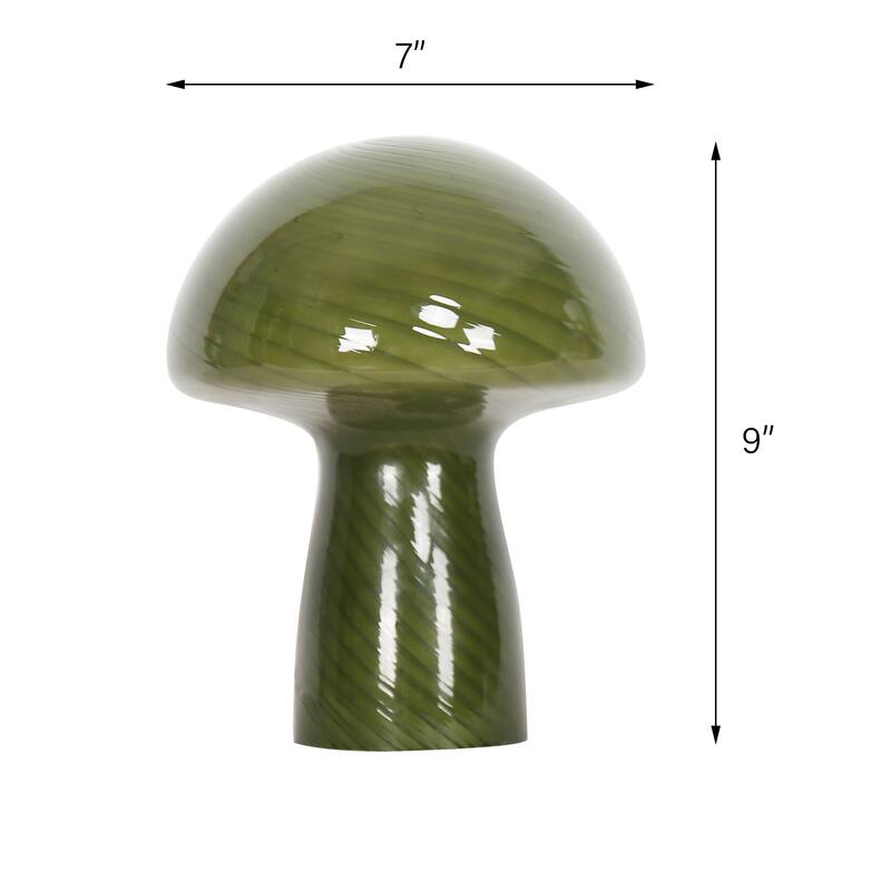 Modern Glass Mushroom Bedside Table Lamps