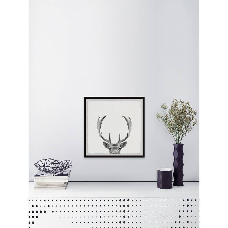 'Giant Antlers' Framed Painting Print