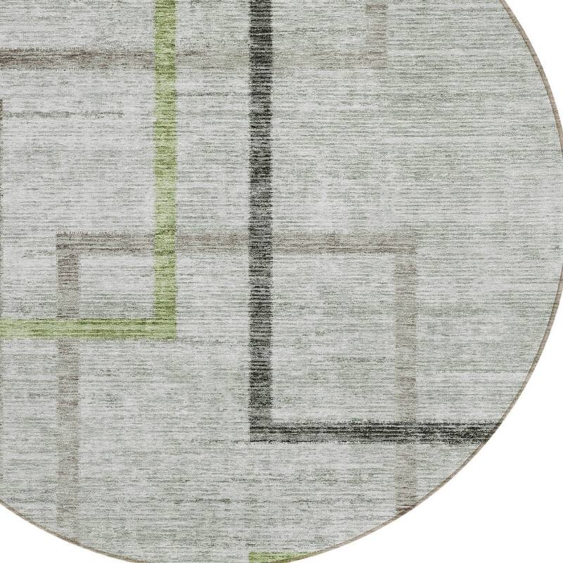HomeRoots Geometric Transitional Rectangle Outdoor Rug
