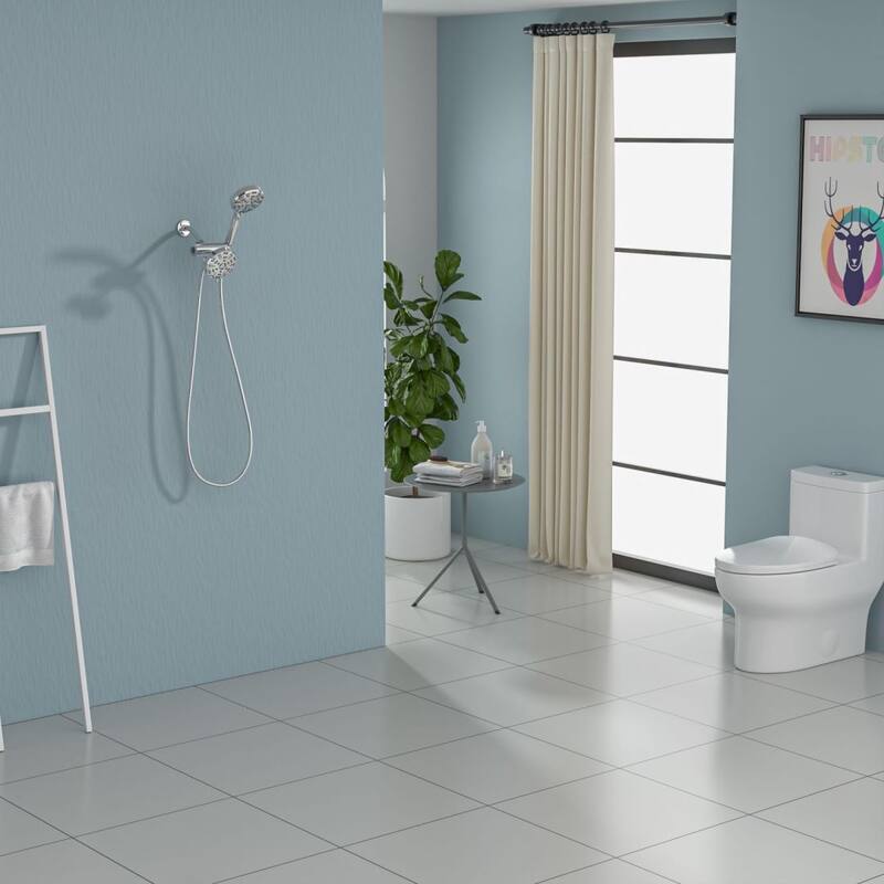 Kichae 8-seting Rainfall Showerhead and Handheld Shower (with Pause Switch)