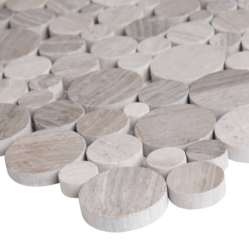 Ackland AKM-S-MA12X12PBP-CA Marvella - 12" x 12" Marble Pebble and