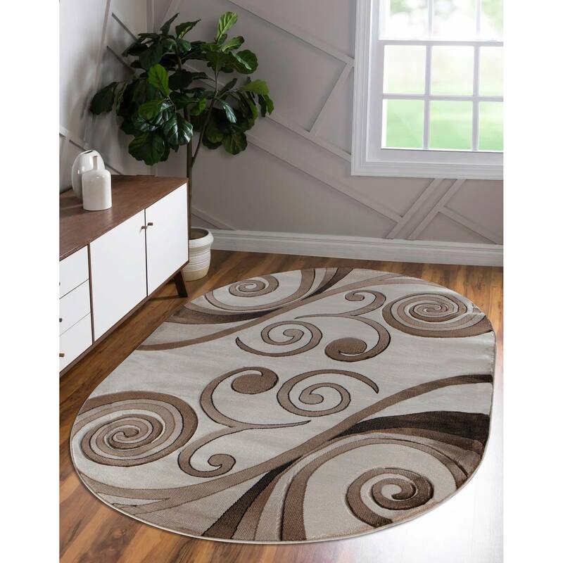Orelsi Collection Abstract Area Rug