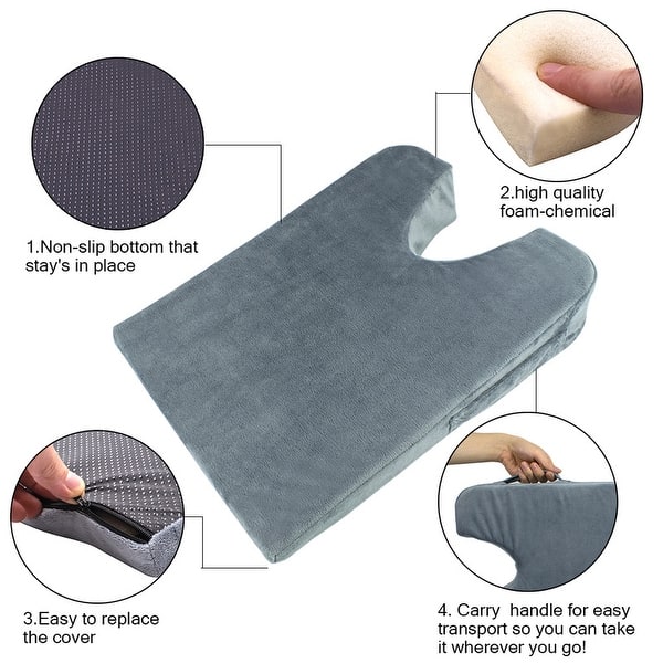 Premium Support Cushion Seat Wedge Height Booster Foam for Van Car