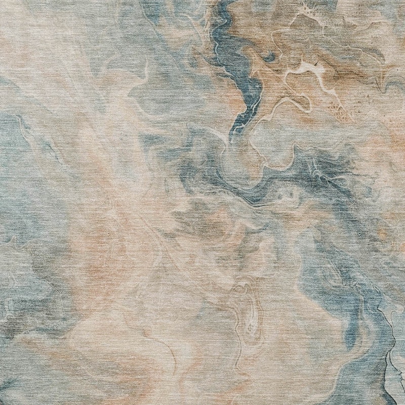 HomeRoots Abstract Modern Rectangle Outdoor Rug