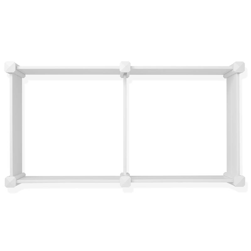 Heavy Duty PVC Raised Garden Bed Planter White