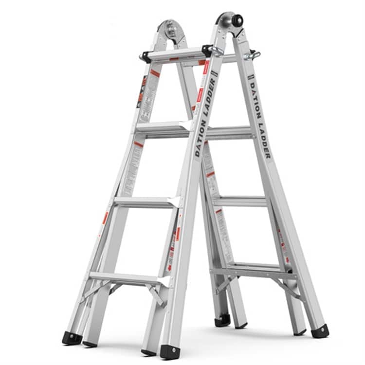 Multi Position Foldable Engineering Aluminum Alloy A-type Ladder