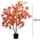 preview thumbnail 8 of 7, 120cm/150cm/180cm Red Artificial Maple Tree 120cm/3.9FT