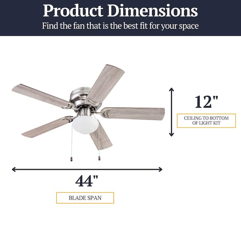 44" Prominence Home Alvina Satin Nickel Traditional Indoor LED Ceiling Fan with Light, Pull Chain