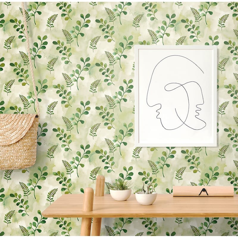 NextWall Woodland Walk Peel and Stick Wallpaper