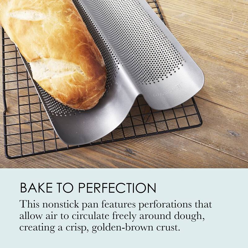 Chicago Metallic Commercial Non-Stick Perforated French Bread Pan
