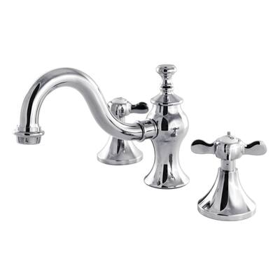 Essex Widespread Bathroom Faucet with Brass Pop-Up in Polished Chrome