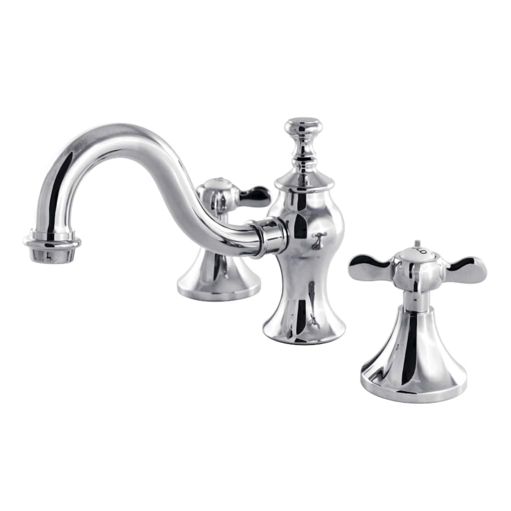 Essex Widespread Bathroom Faucet with Brass Pop-Up in Polished Chrome