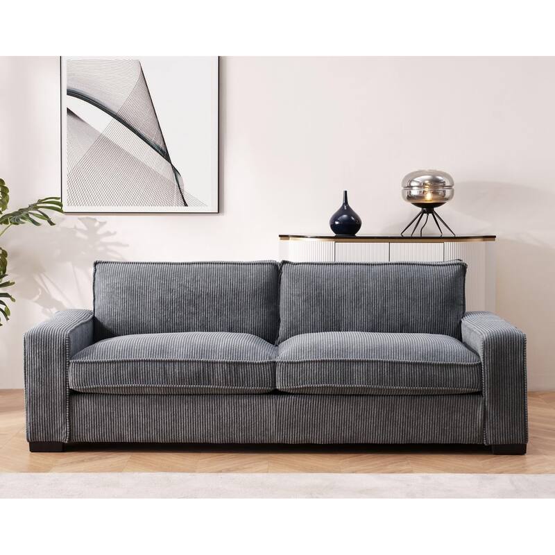 Luxe Corduroy Living Room Sofa