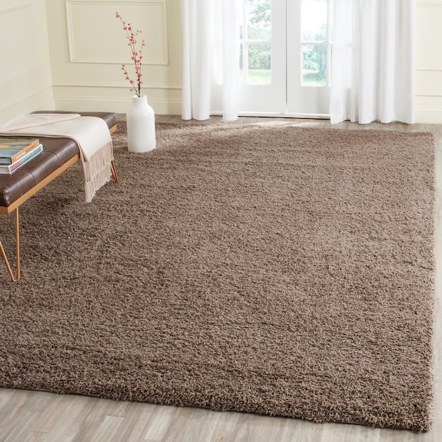 SAFAVIEH Laguna Shag Verdiana Solid Color 2-inch Thick Shag Rug