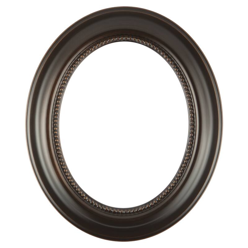 Heritage Framed Oval Mirror in Rubbed Bronze - Antique Bronze