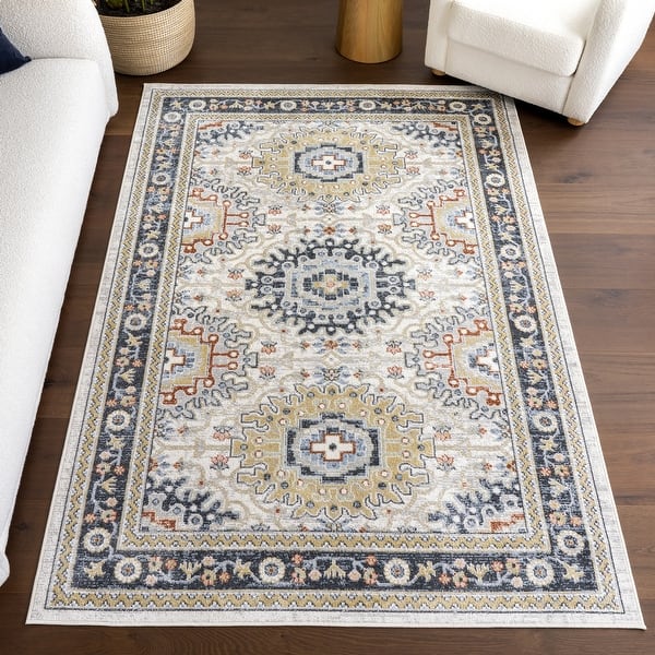 slide 2 of 18, Nuloom Bonia Traditional Medallion Machine Washable Area Rug