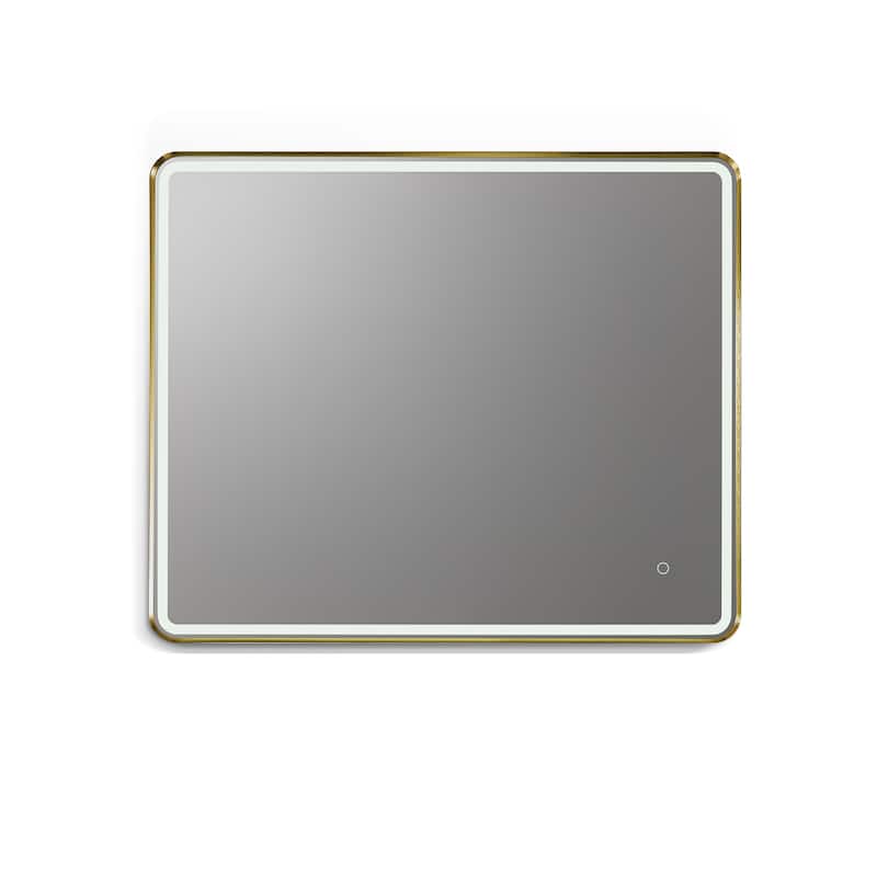 Altair Viaggi Rectangle Framed LED Lighted Wall Mirror