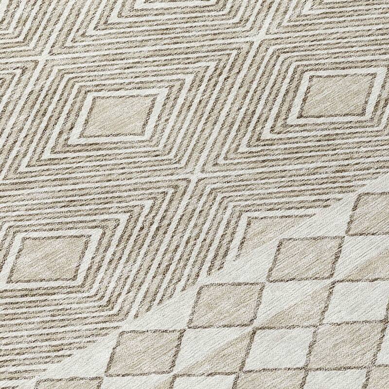 Machine Washable Indoor/ Outdoor Chantille Moroccan Boho Rug