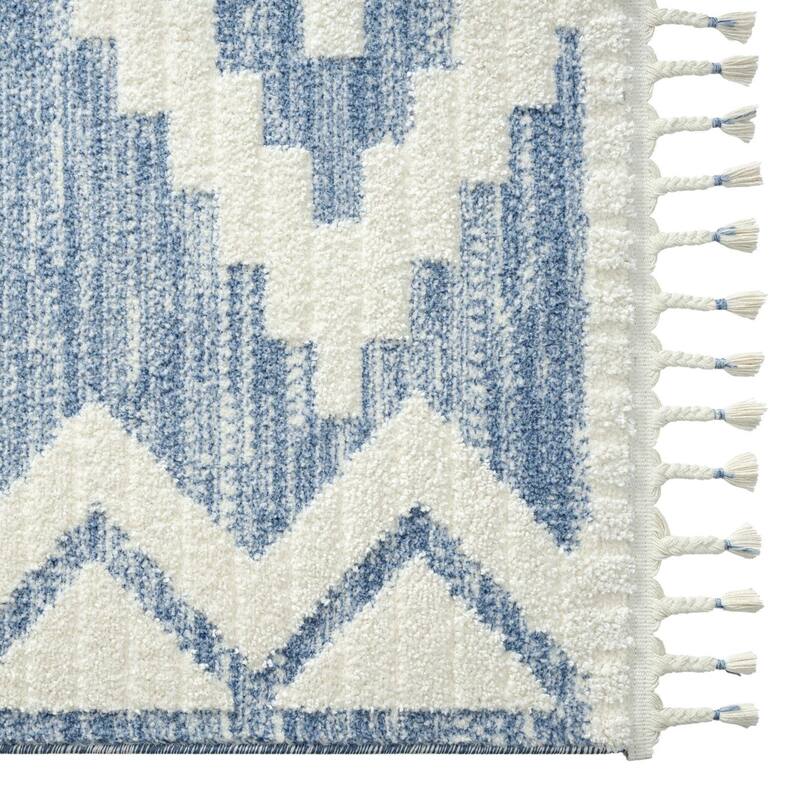 Luxe Weavers South Western Geometric Diamond Area Rug, Indoor Fringe Carpet