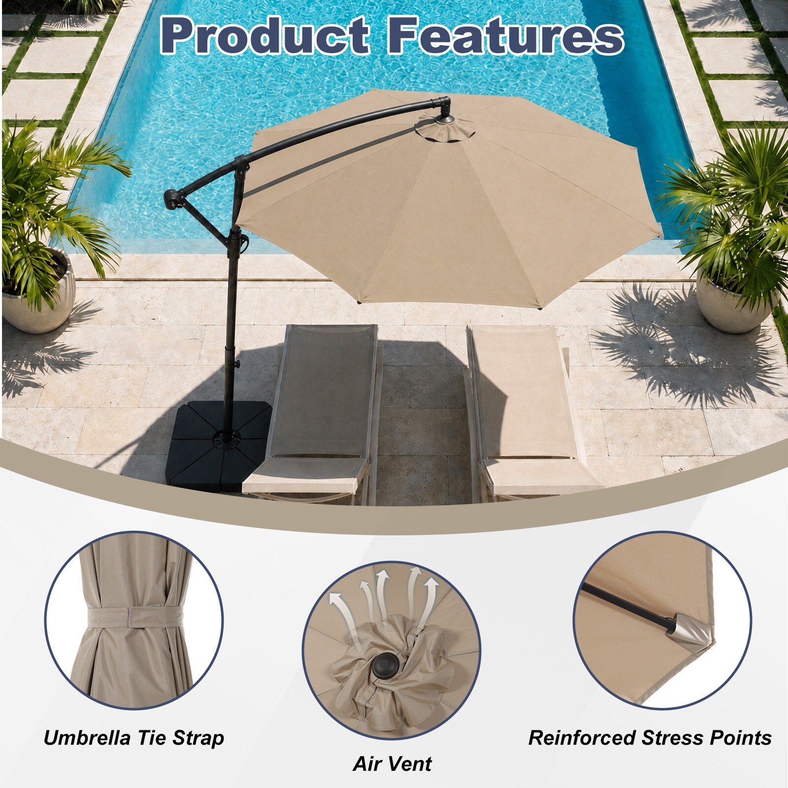 8 foot patio umbrella fabric Canopy 9ft 8-Rib pole and finial are NOT included and please close the umbrella in windy and rainy weather to avoid damaging your umbrella Formosa Covers 9 ft Market