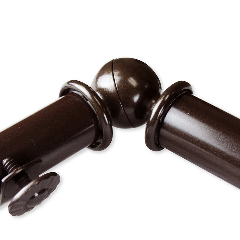 InStyleDesign 13/16" Stella 5-Sided Bay Window Curtain Rod (18-28 inch each side)