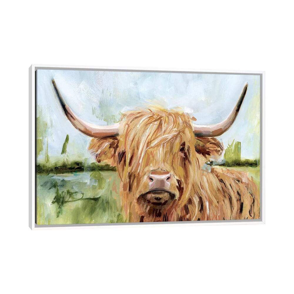 iCanvas "Highland Grazer I" by Victoria Borges Framed Canvas Print