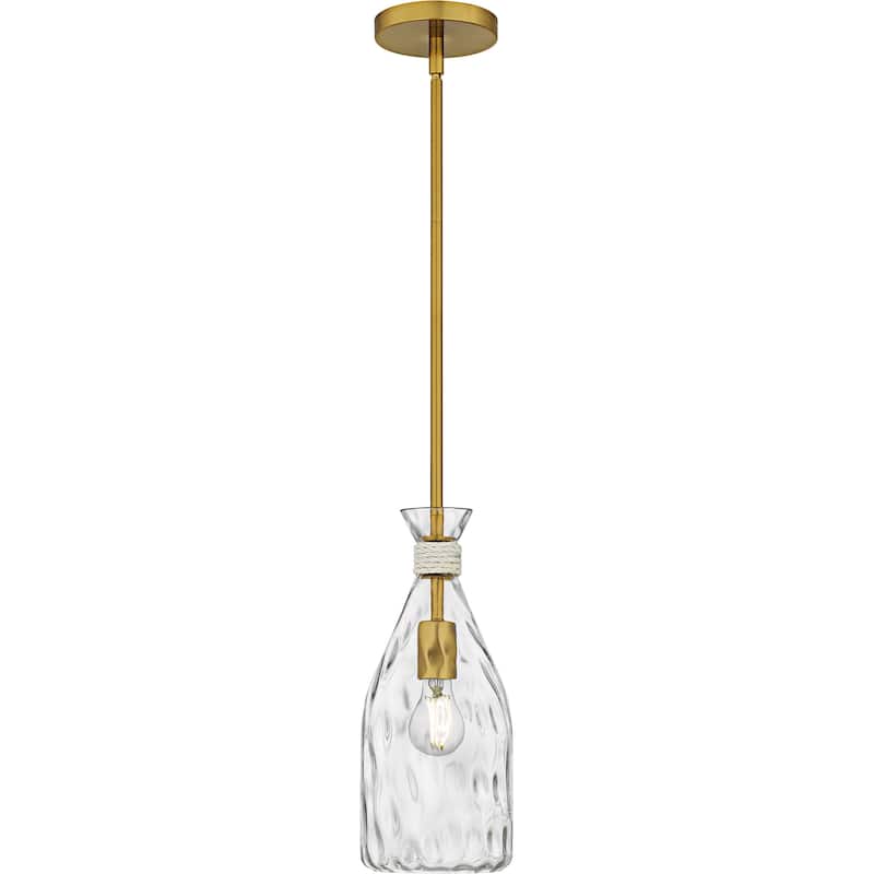 Govada 1-Light Brushed Gold Mini Pendant
