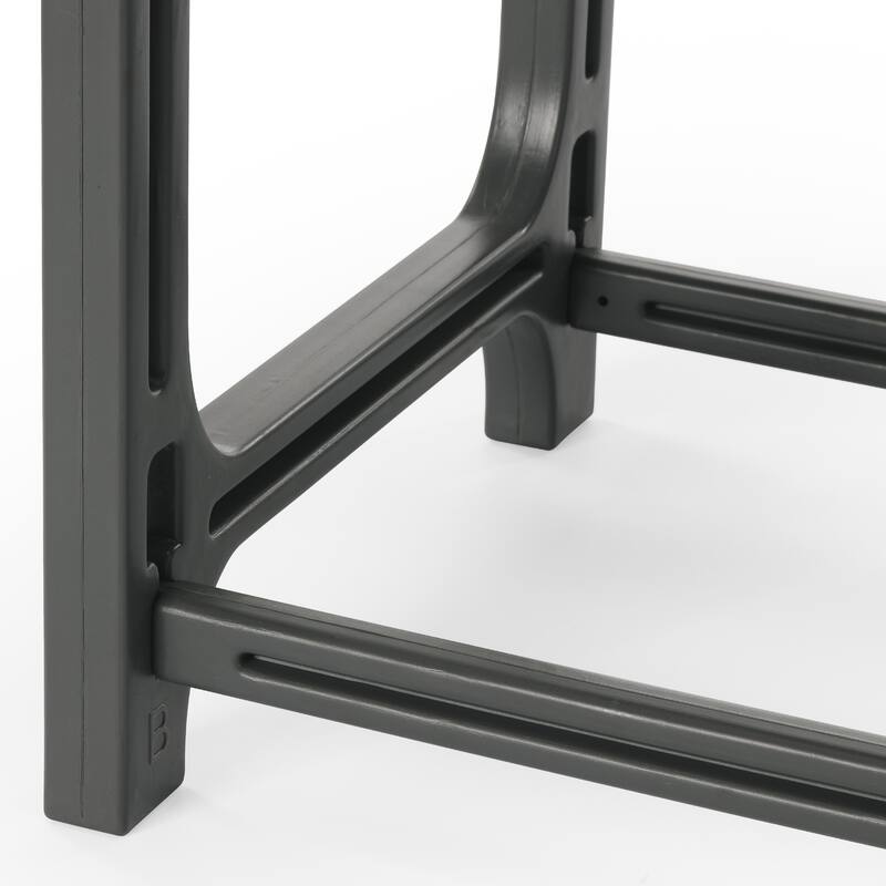 Coastline Outdoor Poly Adirondack Chair with Side Table