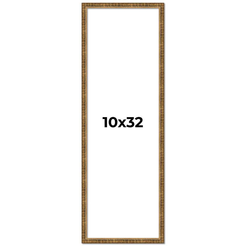 10x32 Frame Gold Picture Frame - Complete Modern Photo Frame Includes