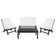 preview thumbnail 31 of 75, SAFAVIEH Outdoor Chaston 4-Piece Conversation Patio Set with Accent Pillows