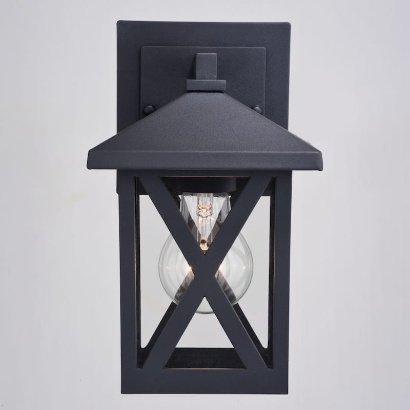 Vaxcel Lighting T0744 Rockford 9" Tall Outdoor Wall Sconce with Clear
