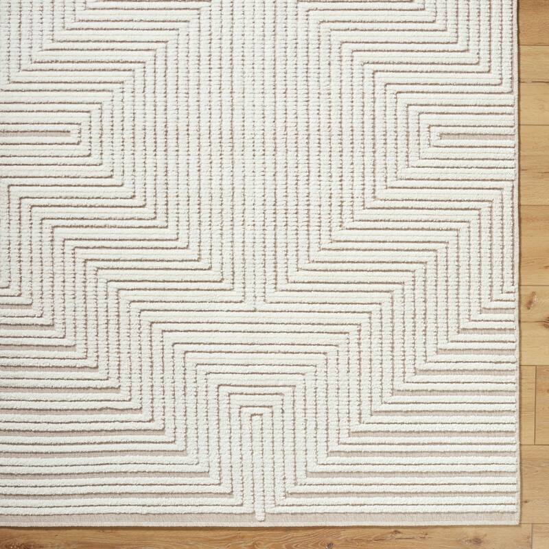 Livabliss Bohemian & Eclectic Lyna Diamond Washable Area Rug