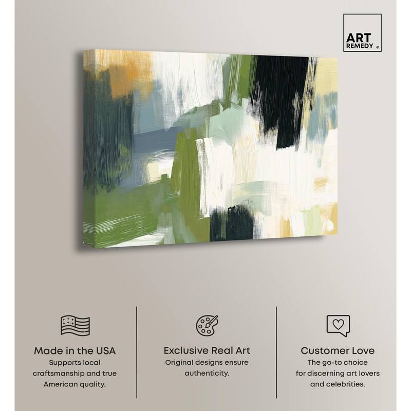 Moss Layers I Canvas by Art Remedy, Gallery Wrapped