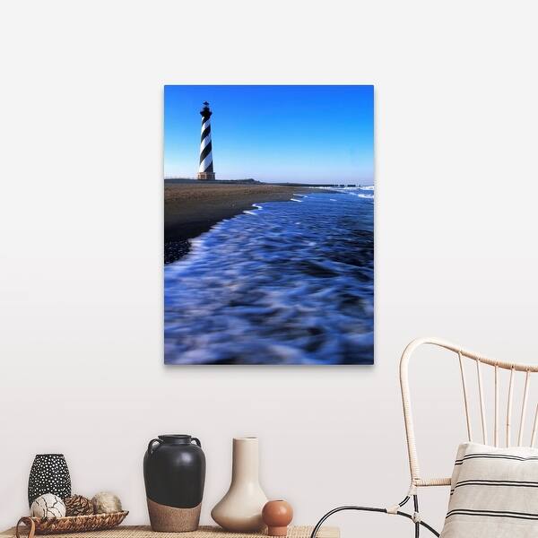 Shop Cape Hatteras Lighthouse On The Coast Hatteras Island Outer Banks North Ca Canvas Wall Art Overstock 21226556